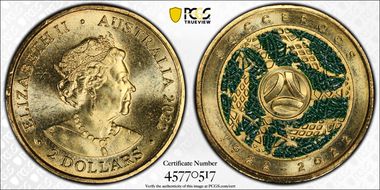 2022 $2 Socceroos Centenary MS67