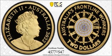 2022 $2 Frontline Workers PR70DCAM