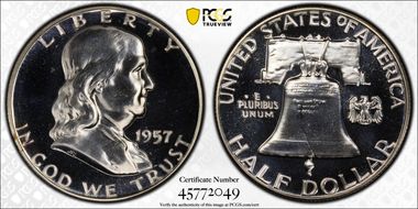 1957 50C PR67