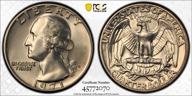 1971-D 25C MS65+