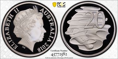 2018 20C Silver PR69DCAM