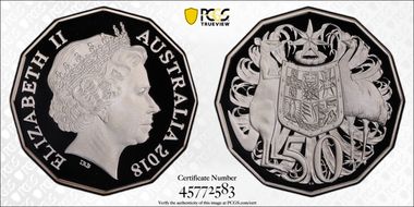 2018 50C Silver PR70DCAM