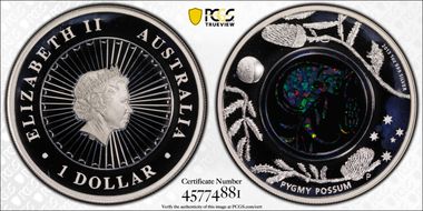 2013-P $1 Pygmy Possum - Opal PR68DCAM