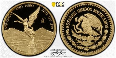 2022-Mo 1/20 oz Libertad Au PR70DCAM