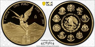 2022-Mo Onza Libertad Au PR70DCAM