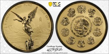 2022-Mo Onza Libertad Au Rev PR PR70