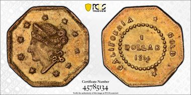 1856 G$1 BG-512 MS61