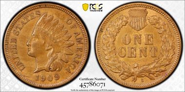 1909-S 1C Indian MS62BN
