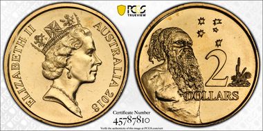 2018 $2 3rd Portrait 30th Ann. $2 Coin MS66