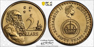 2018 $2 50 Yrs Decimal Currency 30th Ann. $2 Coin MS67