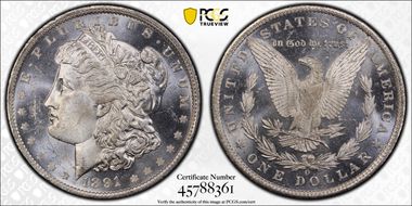 1891-O $1 MS63DMPL
