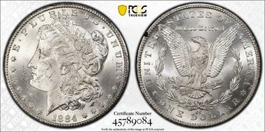 1884-CC $1 MS63