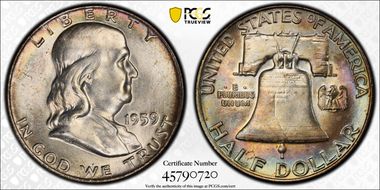 1959 50C MS64FBL