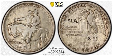 1925 50C Stone Mtn. - ALA. VF30