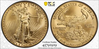 1992 $50 Gold Eagle MS69