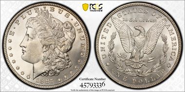1887 $1 MS66