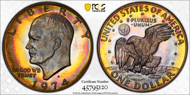 1974-S $1 Clad PR69DCAM