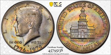 1976-D 50C Clad AU58