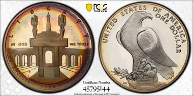 1984-S $1 Olympic PR67DCAM