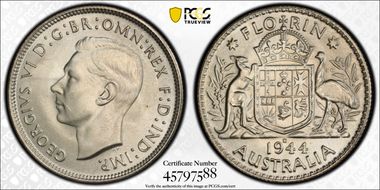 1944-S Florin KM-40  Ag MS66