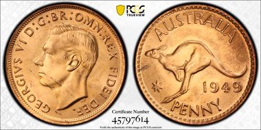 1949 (m) 1D MS65RD