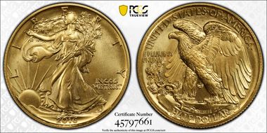 2016-W 50C 100th Anniversary Gold SP70
