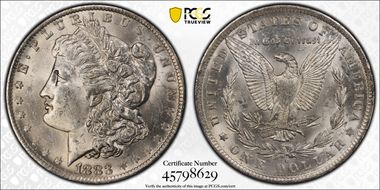1883-O $1 MS62