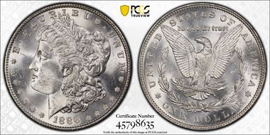 1886 $1 MS64