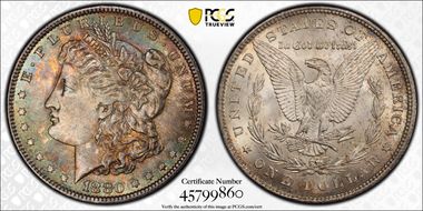 1880 $1 VAM 1A Knobbed 8 MS63