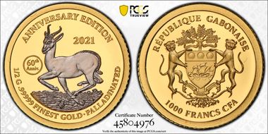 2021 1000 Fr Springbok Anniversary Edition PR70DCAM