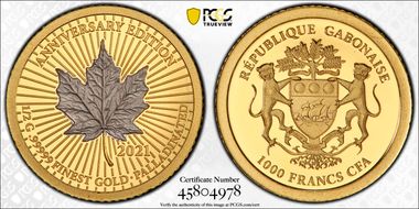 2021 1000 Fr Maple Leaf Anniversary Edition PR70DCAM