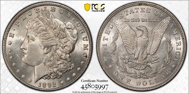 1892 $1 MS62