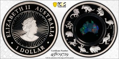 2020-P $1 Great Southern Land - Opal PR69DCAM