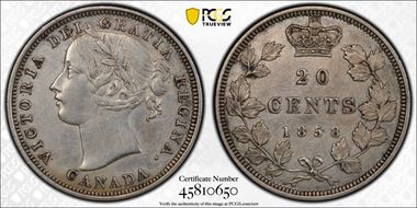 1858 20C Coinage ↑↓ N1