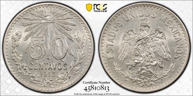 1913-M 50C KM-445  Ag N1