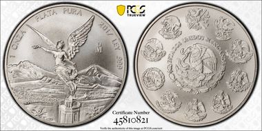 2017-Mo Onza Libertad Ag MS69