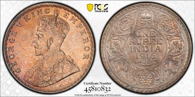 1916(B) Rupee SW-8.35 Prid-222 MS63