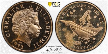 1998 £5 MS64