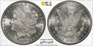 1878-S $1 MS66
