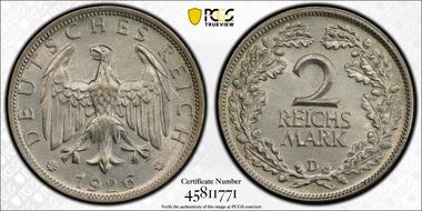 1926-D 2R Mk J-320 MS64