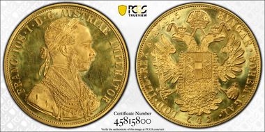 "1915" 4 Duc Restrike MS65