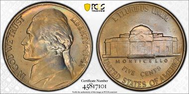 1942 5C Nickel MS66