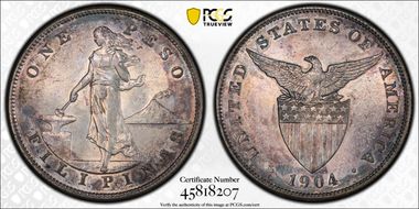 1904-S Peso MS61
