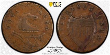 1787 NJ 1/2P Outlined Shield VF25BN