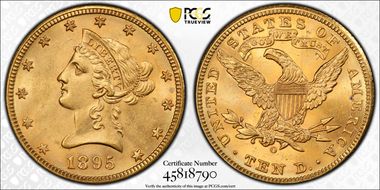 1895-O $10 MS63+