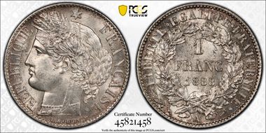 1888-A 1 Fr Gad-465a F-216 MS65