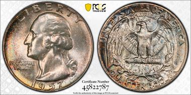 1957 25C MS67
