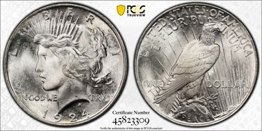 1924 $1 MS67