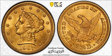 1907 $2.50 MS65