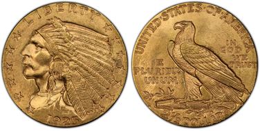 1925-D $2.50 MS64